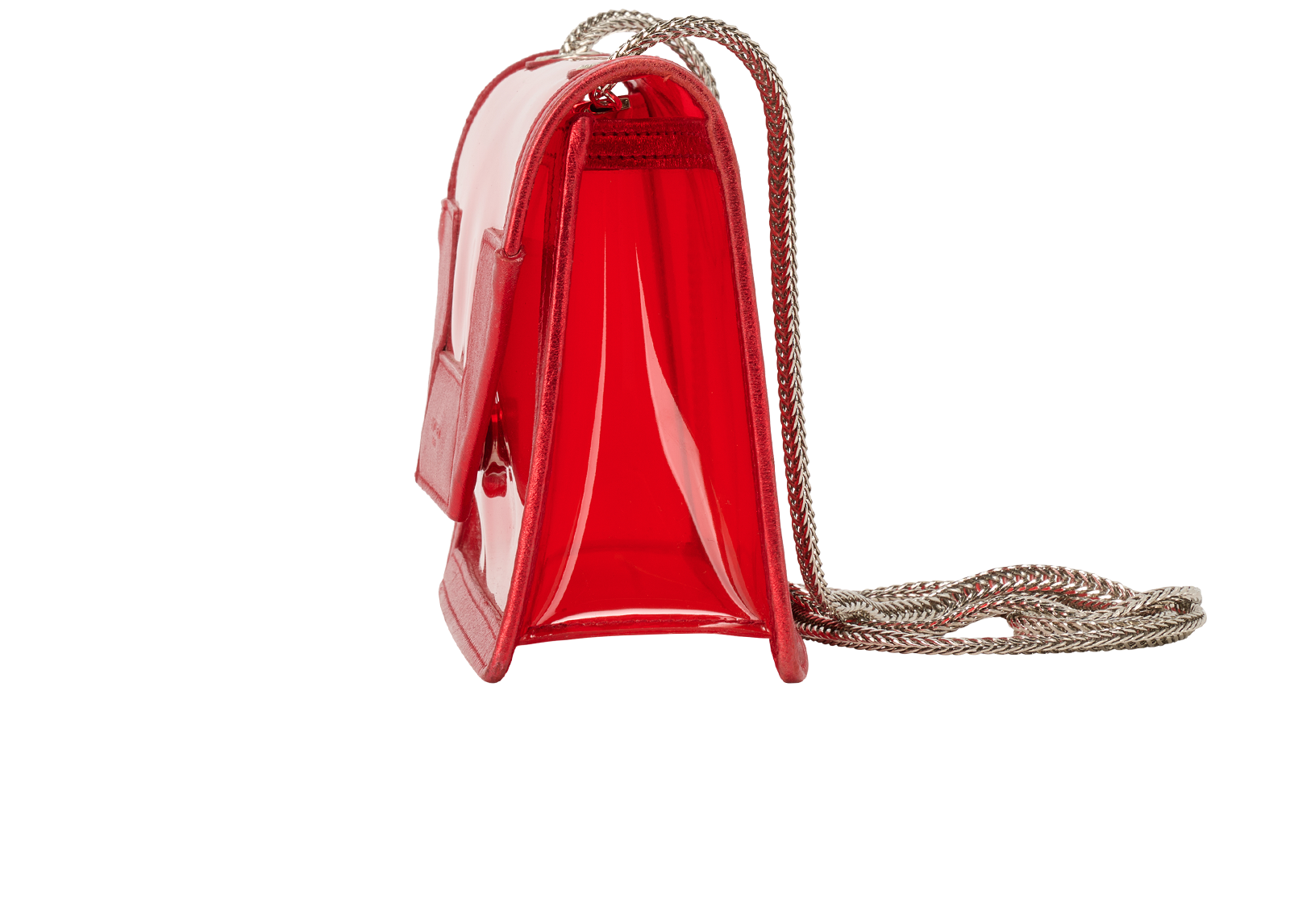 Betty, &pound;295, Handbags, Red, PVC, Bottom view